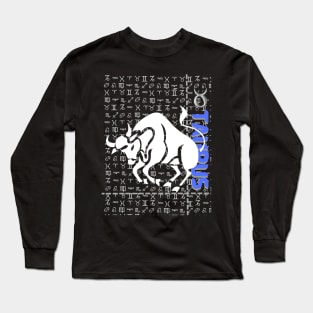 Taurus Zodiac Design Long Sleeve T-Shirt